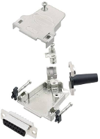 Amphenol L17D45ZF09 RG+L77SDE09S D sub female connectorset 45 ° Aantal polen: 9 Soldeerkelk 1 stuk(s)