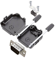 Amphenol L17DPPK09 BK+L717SDE09P D sub male connectorset 180 ° Aantal polen: 9 Soldeerkelk 1 stuk(s)
