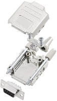 Amphenol L17DPPK09 M+L717DE09S D sub female connectorset 180 ° Aantal polen: 9 Soldeerkelk 1 stuk(s)