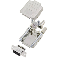 Amphenol L17DPPK15 M+L77DA15SST D sub female connectorset 180 ° Aantal polen: 15 Schroeven 1 stuk(s)