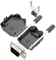 Amphenol L17DPPK25 BK+L717HDB44P D sub male connectorset 180 ° Aantal polen: 44 Soldeerkelk 1 stuk(s)