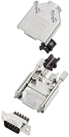 Amphenol L17DTPK M 09+L717DE09PST D sub male connectorset 180 ° Aantal polen: 9 Schroeven 1 stuk(s)