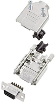 Amphenol L17DTPK M 09+L77DE09SST D sub female connectorset 180 ° Aantal polen: 9 Schroeven 1 stuk(s)