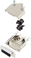 Amphenol L17DTPK M 09+L77SDE09S D sub female connectorset 180 ° Aantal polen: 9 Soldeerkelk 1 stuk(s)