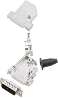 Amphenol L17DTSL09 RG LJS S+L717SDE09P D sub male connectorset 45 ° Aantal polen: 9 Soldeerkelk 1 stuk(s)