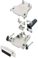 Amphenol L17DTZF09 RG+L77SDE09S D sub female connectorset 180 ° Aantal polen: 9 Soldeerkelk 1 stuk(s)