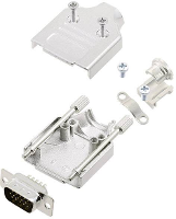 Amphenol L17MHDM25+L717HDB44P D sub male connectorset 180 ° Aantal polen: 44 Soldeerkelk 1 stuk(s)