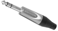 Amphenol TS3PJ Jackplug 6,35 mm Stekker, recht Aantal polen: 3 Stereo Zilver 1 stuk(s)