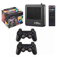 AMPOWN G11 Pro 256G Game Box Videogameconsole Met 60000+ Retro Games Ingebouwde 2.4G Draadloze Gamepad 4K HD TV Game Sti