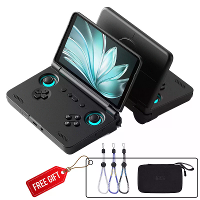 AMPOWN Retroid Pocket Flip2 8+128GB 5.5 Inch AMOLED display Handheld Gaming console SD865 500Nits 1080p Android 13 WiFi