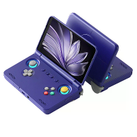 AMPOWN Retroid Pocket Flip2 8+128GB Handheld Gaming Console SD865 5.5 Inch AMOLED 500Nits 1080p Android 13 WiFi 6 Hall E