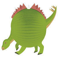 Dinosaurus bol lampion   Dia 25 cm   Dieren thema   Groen