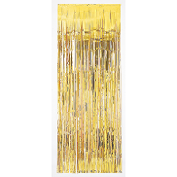 Folie Deurgordijn   243 x 91 cm   goud   glitter gordijn   decoratie