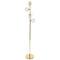 ANADYR   Staande lamp   Lichtbeige   Glas/Metaal