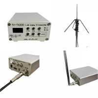 Analoge tv signaalzender 0,5W 2W verstelbaar vermogen aluminiumlegering HDMICVBS VHF UHF draadloze video overdracht