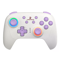 ANBERNIC RG P01 Tri mode Draadloze Gamecontroller Zes assige Hall Joystick en Trigger Gamepad RGB Licht Ondersteunt Tril