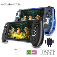ANBERNIC RG556 Retro Handheld Gameconsole 64 bit Android 13 Systeem Unisoc T820 5.48 Inch AMOLED scherm Hall Joystick Ga