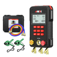 ANCEL AC3000 Spruitstuk Digitale Meter Airconditioner Koelmiddel Lek Tester Foutcontrole Vacuüm Temperatuur Tester