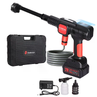 Andeman 3.0Ah 4Gears Elektrische Spuitpistool Borstelloze Elektrische Hogedrukreiniger 6 in 1 Auto Was Tuinwater Spuitpi