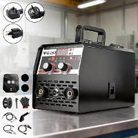 Andeman 3 IN 1 LED MIG lasmachine Gasloos Gas 200A 220V Inverter MIG TIG Lassen MIG 250