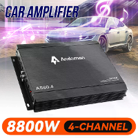 Andeman 4 kanaals autoradio versterker 8800W Max 12V 13.8V Hoog vermogen compact audiosysteem