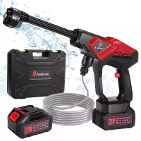 Auto Washervat draagbare hogedruk 600PSI 4.0Ah batterij aangedreven snoerloze reiniger 6 in 1 mondstuk 1.5GPM waterstroo