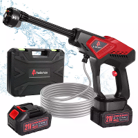 Andeman Draadloze Hogedrukreiniger met 3.0Ah Batterij,800 PSI 1.5 GPM Draagbare Hogedrukreiniger met 6 in 1 Mondstukken,