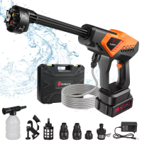 Andeman krachtige borstelvrije draadloze wastmachine voor auto,hogedrukspuit met 4.0AH batterij,1080psi,2.6GPM,6 in 1 sp