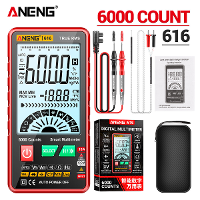 ANENG 616 Groot Scherm Achtergrondverlichting Digitale Multimeter 6000 Counts Ultrathin Intelligent AC DC Spanning Huidi
