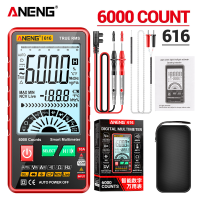 ANENG 616 Grote Scherm Achtergrondverlichting Digitale Multimeter 6000 Telt Ultra dunne Intelligente AC DC Spanning Stro