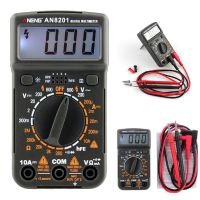 Aneng An8201 Mini Digital Multimeter Backlight Ac/dc Ammeter Voltmeter Ohm Tester 1999 Counts Pocket