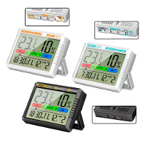 ANENG AP01 Hygrometer Klok Kalender Sluimerstand LCD Weergave Temperatuurbereik  10~50°C Vochtigheidsbereik 10~99% U url