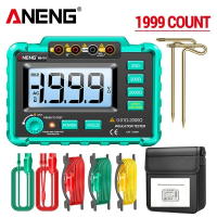 ANENG Groene Kleur MH14 Grond Weerstand Megohm 1999 Conuts Meter Testers Megohmmeter Voltmeter Ohm Detector zonder Batte