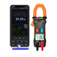 ANENG ST207 Digitale bluetooth Multimeter Stroomtang 6000 Telt True RMS DC / AC Spanningstester AC Stroom Hz Capaciteit
