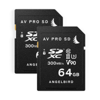 Angelbird V90 SDXC kaart 64 GB Class 10, UHS II, UHS Class 3, v90 Video Speed Class set van 2