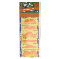 Oranje nep snorren verkleedaccessoires   6x stuks   EK/WK plaksnorren   Koningsdag