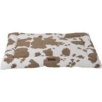 Animal Boulevard Cow Plush benchkussen wit/mokka S