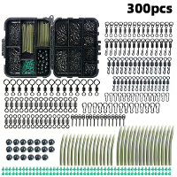 Anmuka 300 stuks Karper Visspullen Kit met Snelle Verandering Rolling Swivels Snelkoppelingen Anti ophangmouwen Haak Sto