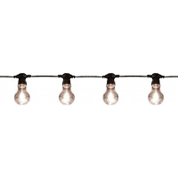 Buiten feestverlichting lichtsnoer warm witte lampbolletjes 10 meter