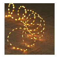 Draadverlichting koper   met timer   330 LED lampjes   classic warm   5 mtr