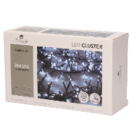 Anna's Collection Kerstverlichting   helder wit   384 lampjes   2,4M   timer   voor buiten