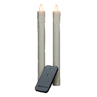 Anna's Collection LED Dinerkaarsen   2x stuks   ivoor   24 cm   kerstdecoratie   woondecoratie