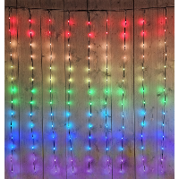 Lichtgordijn   280 led lampjes   kleurveranderend   300 x 140 cm   met afstandsbediening
