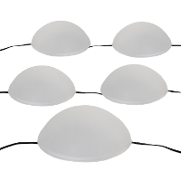 Solar tuinlampen bollen halfrond   warm wit   5x spots   waterbestendig   15 x 15 cm