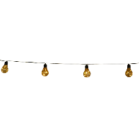 Solar tuinverlichting lichtsnoer met lampjes/bollampjes warm wit 450 cm
