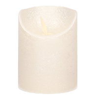 Anna's Collection Stompkaars   LED   parel creme   H10 cm   bewegende vlam   kaars