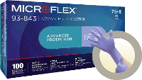 Ansell MICROFLEX 93843100 Wegwerphandschoen 100 stuk(s) Nitril Maat (handschoen): XL, 9.5, 10 EN 21420:2020 ISO 11193