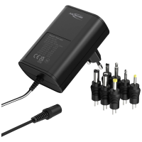 Ansmann 1201 0024 Stekkernetvoeding, instelbaar 12 V/DC, 9 V/DC, 7.5 V/DC, 6 V, 4.5 V/DC, 3 V 1500 mA 18 W