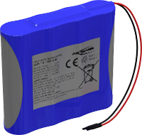 Ansmann 4S1P Akkupack 4x 18650 Kabel Li Ion 14.4V 2600mAh Accupack Aantal cellen: 4 Li ion 14.4 V 2600 mAh
