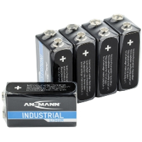 Ansmann Lithium Industrial 6LR61 9V batterij (blok) Lithium 1200 mAh 9 V 5 stuk(s)